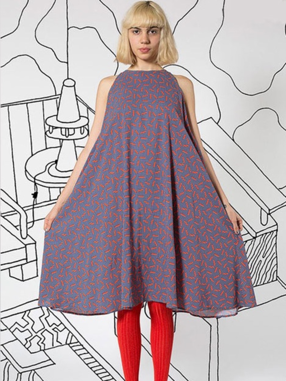 Nathalie Du Pasquier American Apparel Memphis Dress